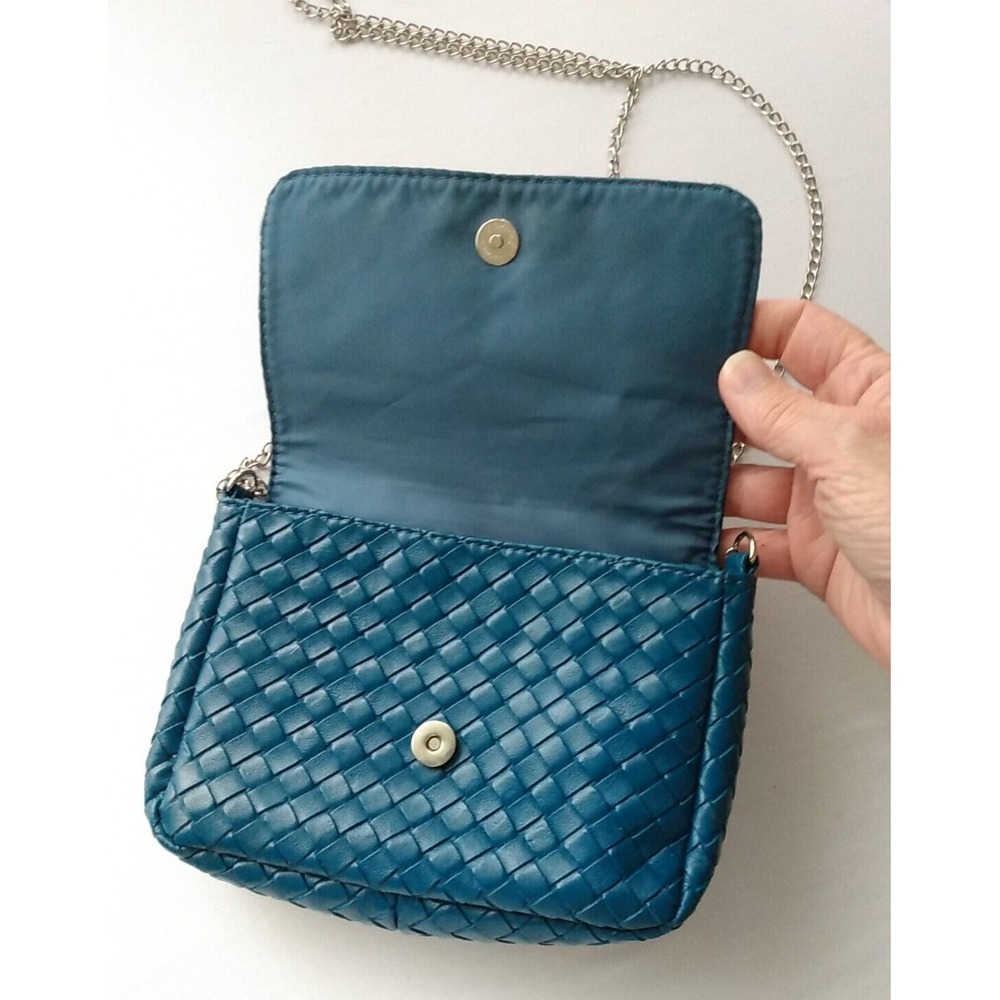 Small Cruise Club Purse, Teal Faux leather, EXCELLENT CONDITION